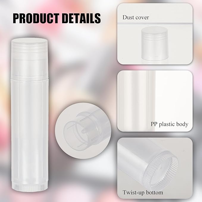 NICENEEDED 15 Pcs Lip Balm Tubes, 5g