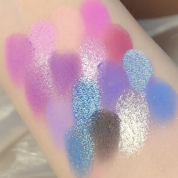 16 Colors Blue Pink Champange Matte Shimmer Eyeshadow