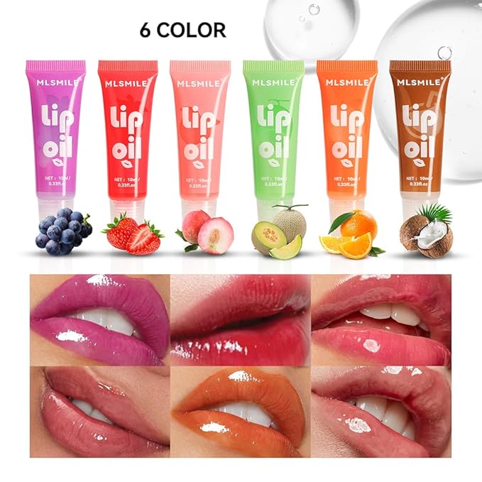 AKARY Six Color Hose Lip Oil, Lip Hydrating Hydrating