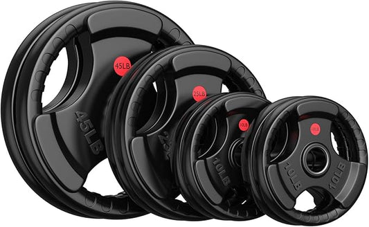 GIKPAL Weight Plates 2-inch Olympic (10lb 25lb 25lb 35lb 35lb 45lb) 45lb)