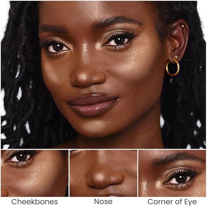 Kaely 2in1 Cream Bronzer Highlighter Stick,Face Shaping Contouring Shades Makeup,06