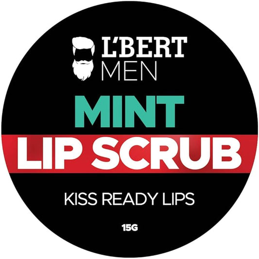 L'BERT Mint Lip Scrub, Kiss Ready Lightening