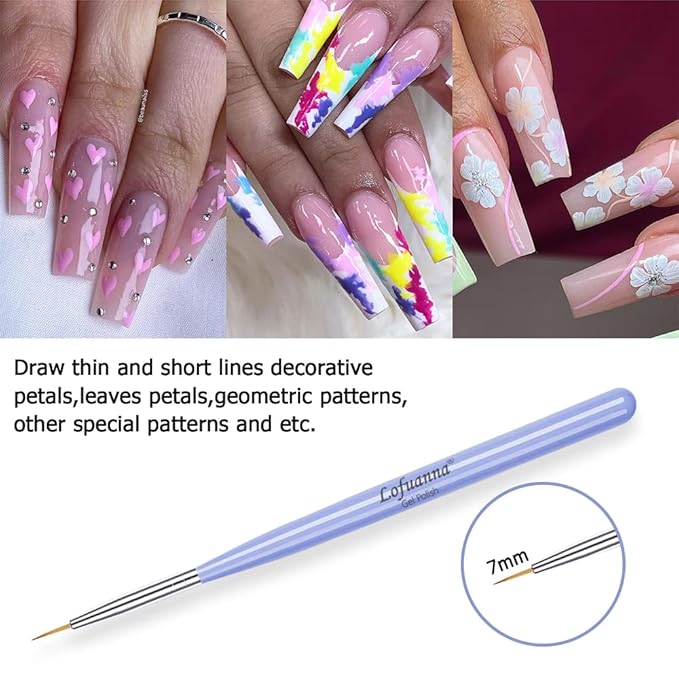 Lofuanna nail art liner brushes