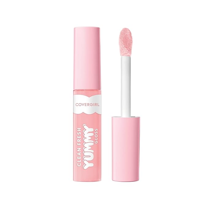 COVERGIRL Clean Fresh Yummy Lip Gloss, Sheer, Natural Scents, Vegan Formula - Coconuts About You