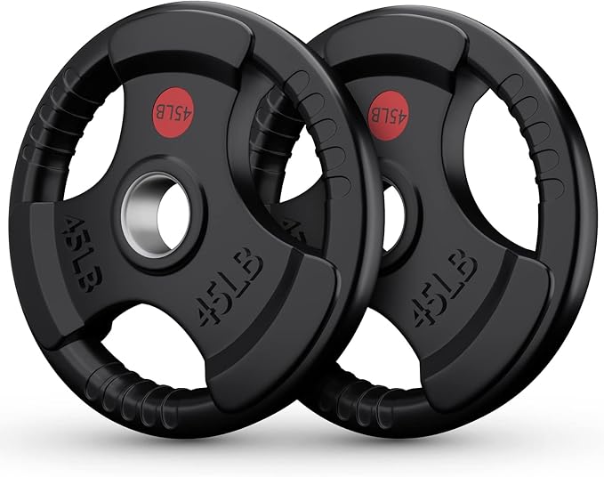 GIKPAL Weight Plates 2-inch Olympic (10lb 25lb 25lb 35lb 35lb 45lb) 45lb)