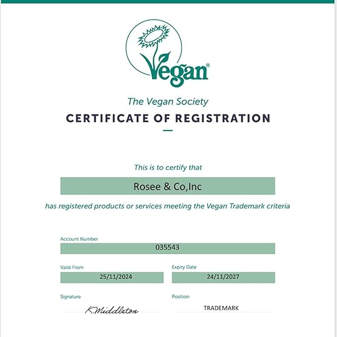 Rosee Lip Gloss Vegan & Cruelty Free Treatment, Professional Make up, Long Lasting Glossy with Shea Butter, Moisturize, Protect & Smooth, High Shine, Non-Sticky (f. Sparkling Rose Gold, 0.5)