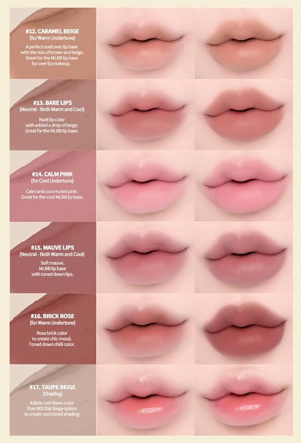 Heart Percent Dote On Mood Lip Pencil, Long-Lasting Creamy Lip Crayon Smooth Color Liner Retractable Lipstick Pencil 0.8g, #02. Creamy Pink