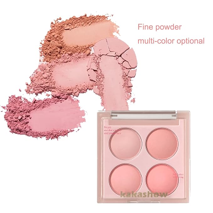 Matte Blush Powder Palette, Blending Mood Cheek, 4