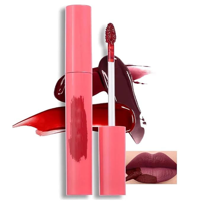 Peel Off Lip Tint, Wipe-On Colour Liquid Lipsticks, Tattoo Glaze, Matte High Pigment Long Wear Waterproof Contour Stain, Non Smudge Transfer Proof Tear-off Gross (#05, 0.12 floz)
