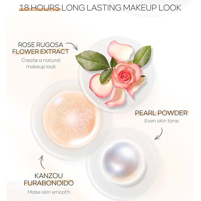 KWOLYKIM 2PCS Hydrating Makeup BB Cream, Tinted Moisturizer All Skin(Deep)