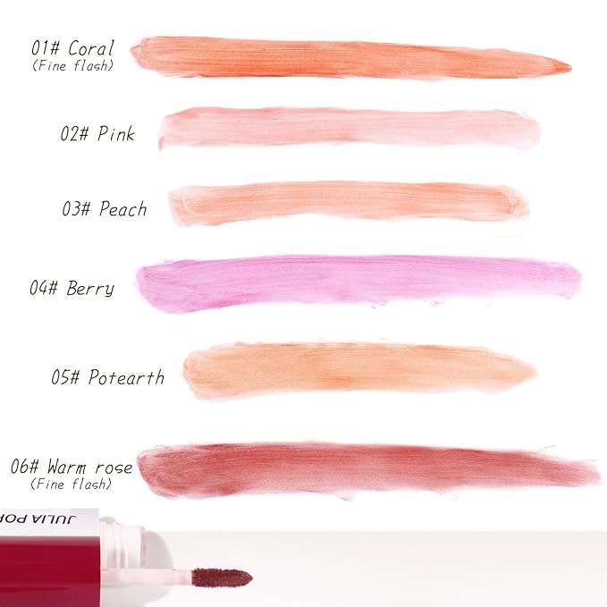 AKARY Velvet Mousse Liquid Blush Makeup for Cheeks, (05 Potearth)