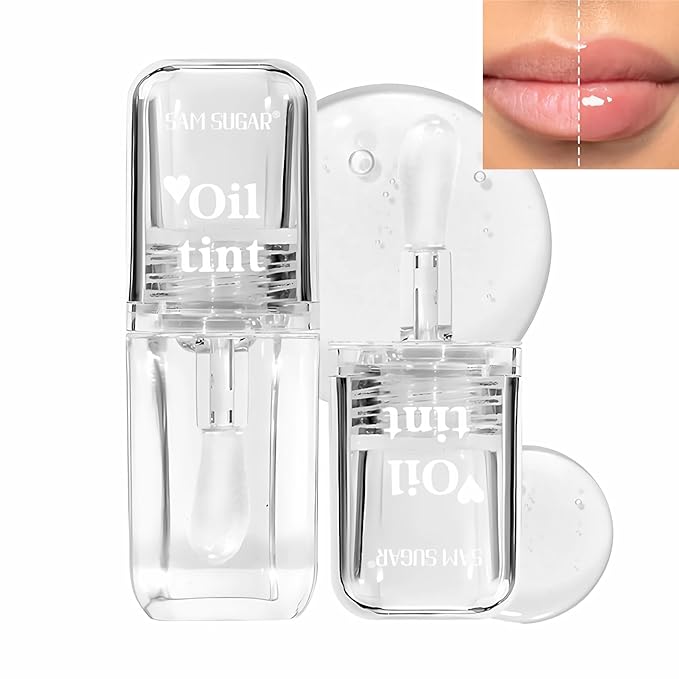 Hydrating Lip Oil Tint, Lip Glow Oil Plumping Hydrating