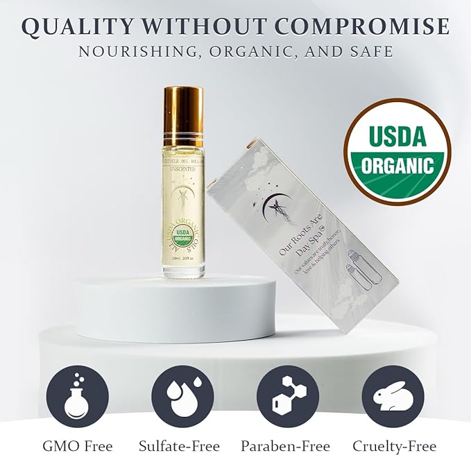 Unscented Cuticle Oil Organic Roll-On