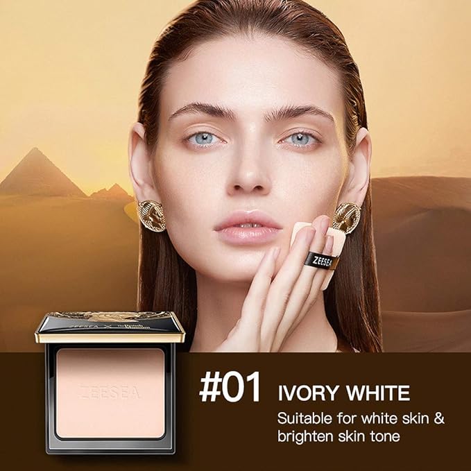 ZEESEA Pressed Powder The British Museum Egypt Series Ivory White)