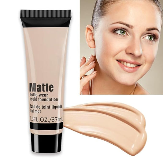 1 Pack Matte Oil Free Concealer Foundation Cream,Professional