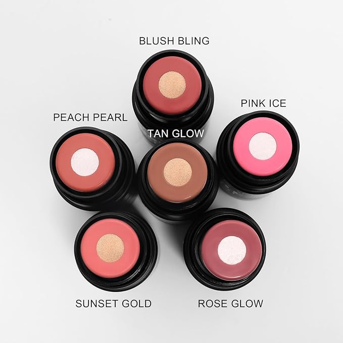 MAEPEOR Matte Blush 6 Color Smooth Creamy Shiny (Color 01)