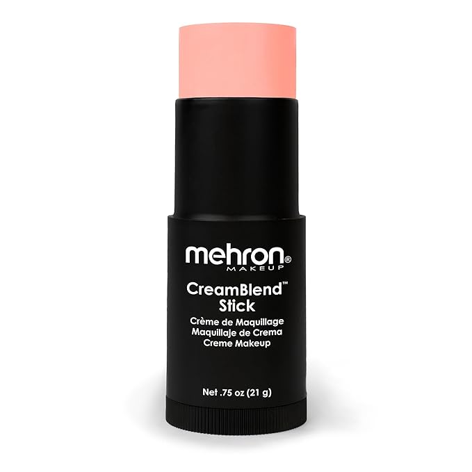 Mehron Makeup CreamBlend Stick | Face Paint, Body (Pastel Orange) 75 oz