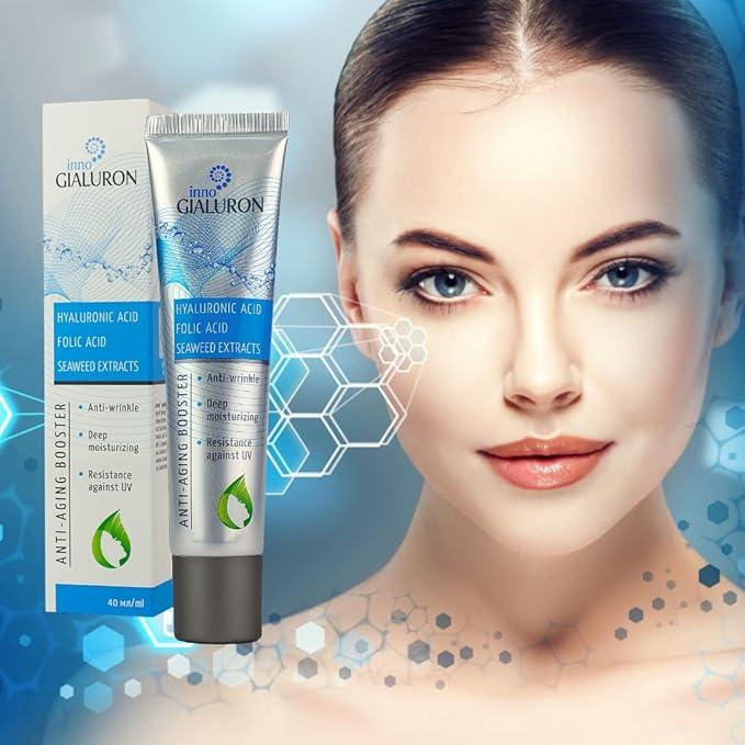 Hyaluron Neo Anti-aging Booster With Hyaluronic Acid Anti-wrinkle Cream 50 ml. (1.7 Fl Oz) Rejuvenating Effect Reducing Wrinkles and Protecting the Skin from Environmental Stress Factors
