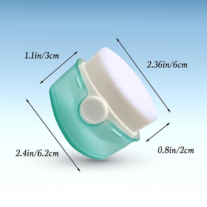 2 Pack Sunscreen Applicator for Kids, Sunblock Buddy Brush, Sun Lotion Applicator, Soft Bristles Sun Cream Brush with Protective Cover, No Dirty Hands (Green)