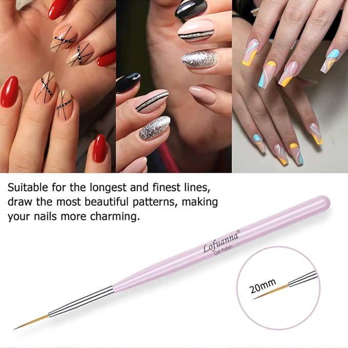 Lofuanna nail art liner brushes