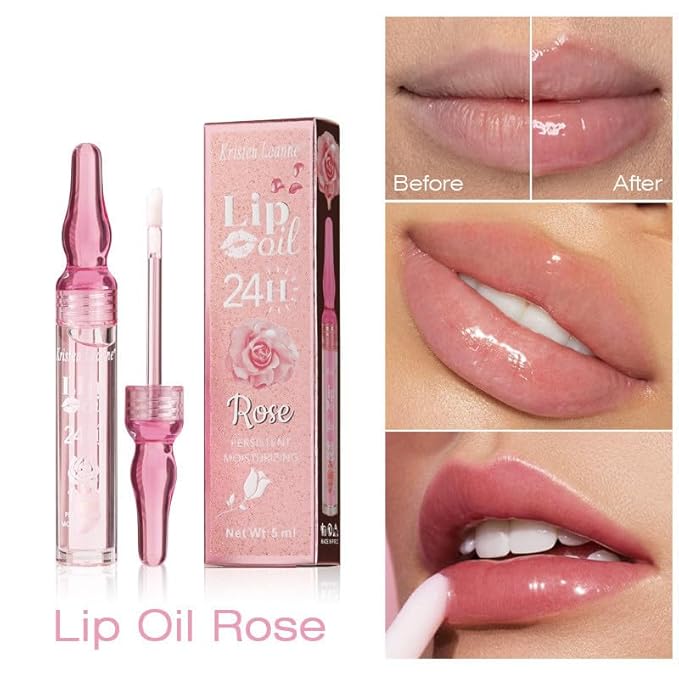 Rose Lip Oil Moisturizing Nourishing Repair