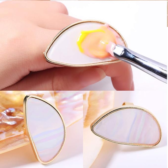 4pcs Ring Palette Nail Art Palette Blending Palette