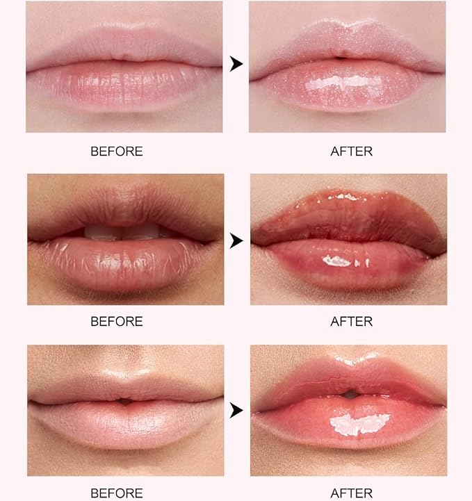 Lip Plumping Booster, Spicy Lip Lipstick, Lifter Gloss, Hydrating, Volumizes High-Shine Lip Plumping Lip Glass Mirror Lip Makeup Lip Glaze Plump & Pout Lip Plumper for Women Girls (02)