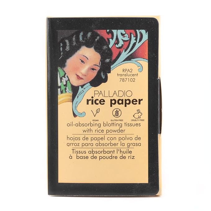 Palladio Rice Paper Facial Tissues for Oily Skin,