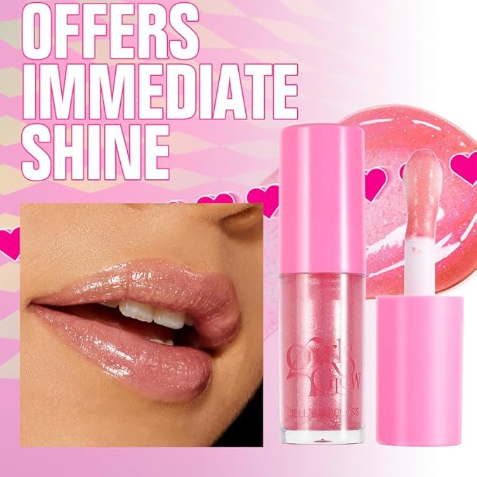 Jelly Lipstick Hydrating Glow Lip Oil, Glasting Water Hydrating