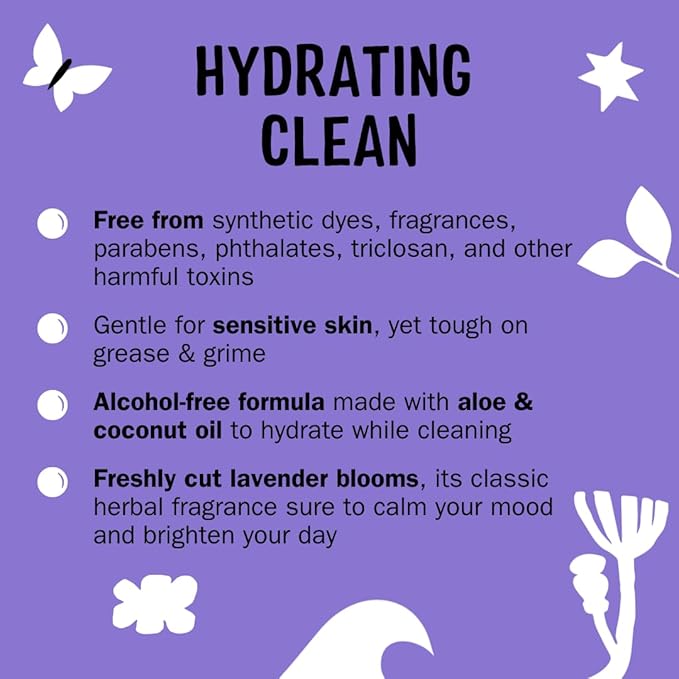 Molly's Suds Foaming Hand Soap - Made with Aloe and Coconut Oil | Moisturizing Hand Wash | Clean Ingredients, Infused with Essential Oils | Lavender - 8.25 Oz (Pack of 3)