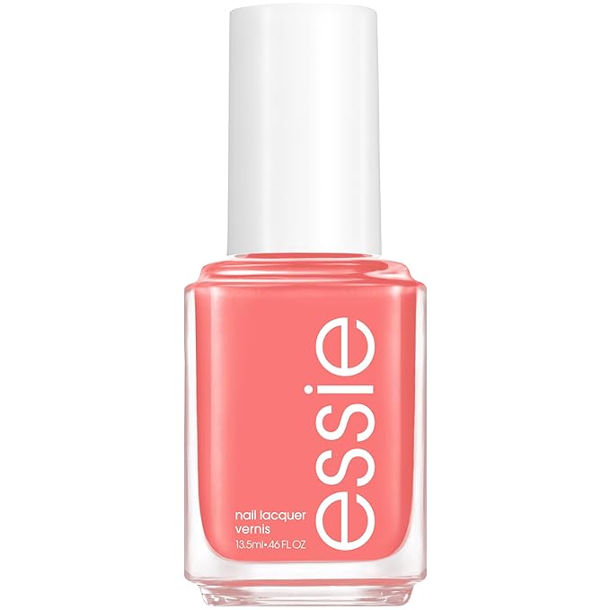 Essie Salon-Quality Nail Polish, 8-Free Vegan, Peachy Coral, Peach Side Babe, 0.46 fl oz