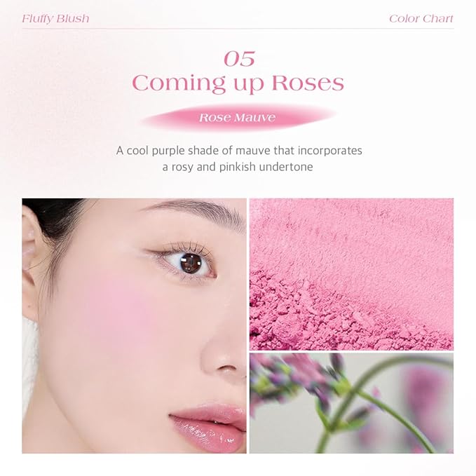 Dr.Althea Dear.A Fluffy Blush -An airy, long-lasting pressed up roses)