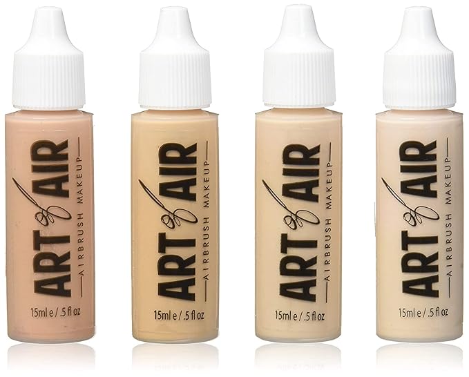 4pc FAIR Complexion Professional Airbrush Cosmetic Makeup Set 2 oz