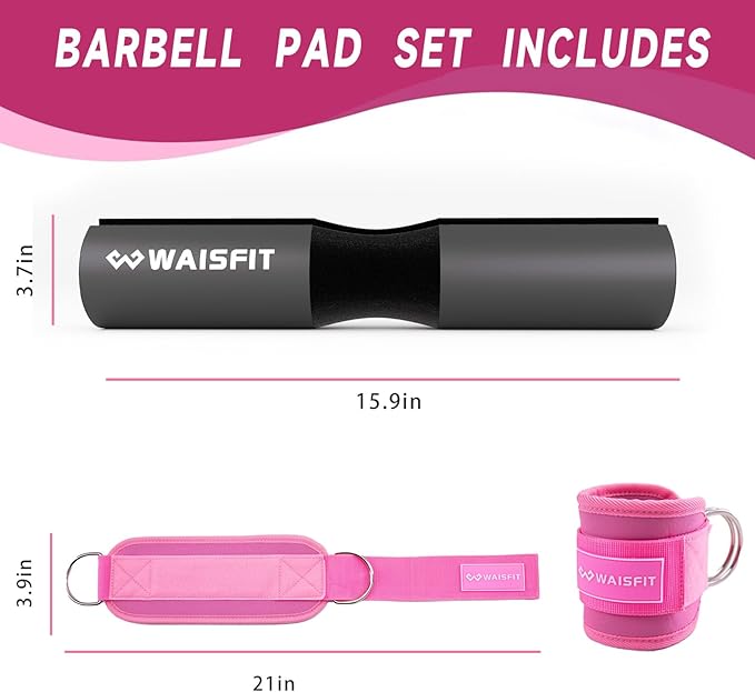 Gym Barbell Pad Set for Women and Men