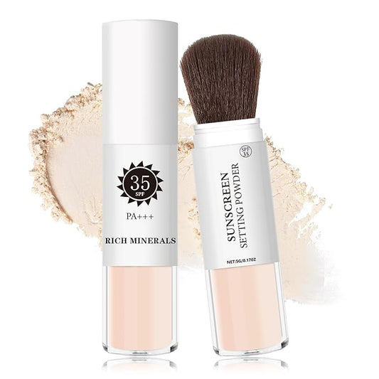 Mineral Sunscreen Setting Powder Mineral Brush Powder SPF
