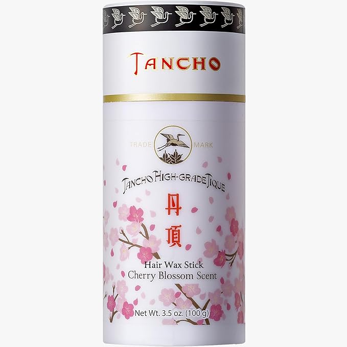 GATSBY Tancho Hair Styling Wax Stick Japanese Cherry Blossom Scent 3.5 ounce (100 grams) All Hair Types, Special Edition High-Grade Plant-based Pomade Tique Mandom Japan