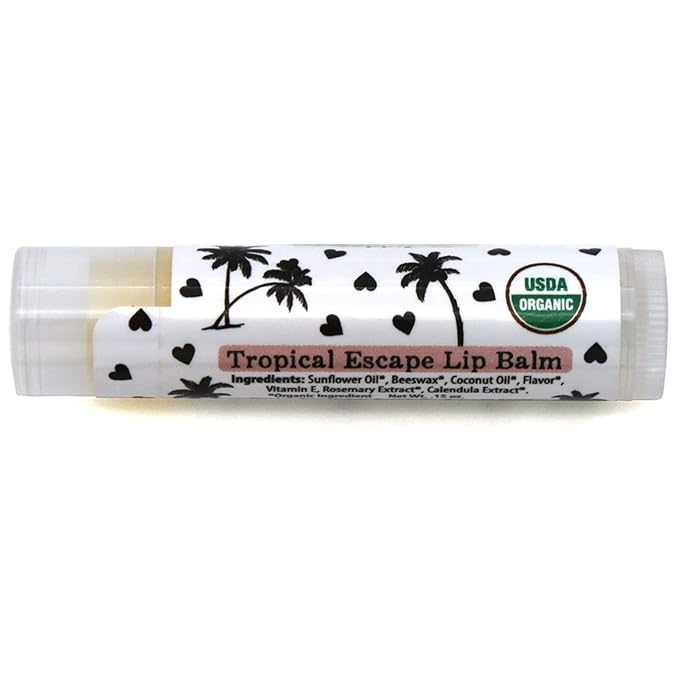 Organic Lip Balm 3 pack, Made