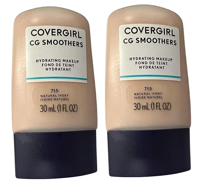 Pack of 2 CoverGirl CG Smoothers Hydrating Makeup, Ivory 715