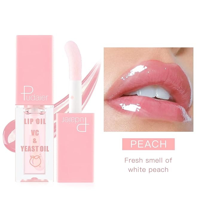 Pudaier Hydrating Lip Oil, Fruit Extract Lip Oil Hydrating