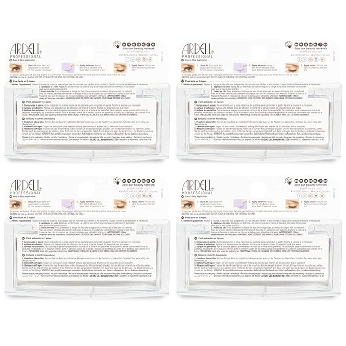 Ardell Mega Volume Lash 253 Multi-Layered False Lashes with Curl Technology, 4 pairs