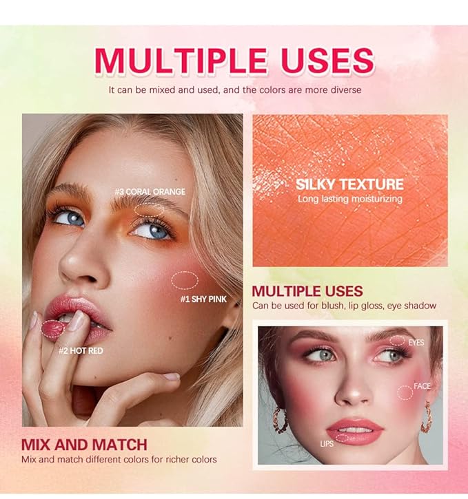 On-the-Go Makeup Blush Stick Tinted Moisture Stick, Shadow