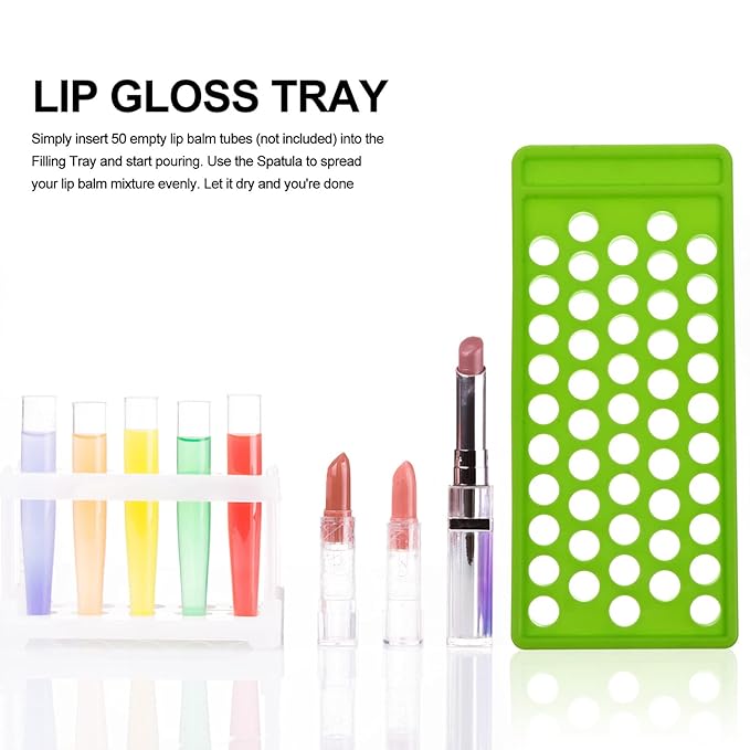 Lip Balm Filling Tray and Spatula