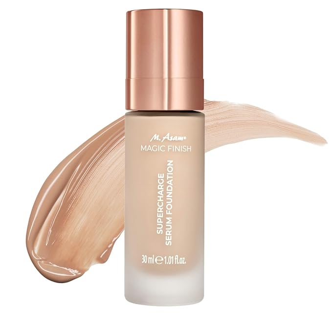 M. Asam MAGIC FINISH Supercharge Serum Foundation Warm 1.01 Fl Oz