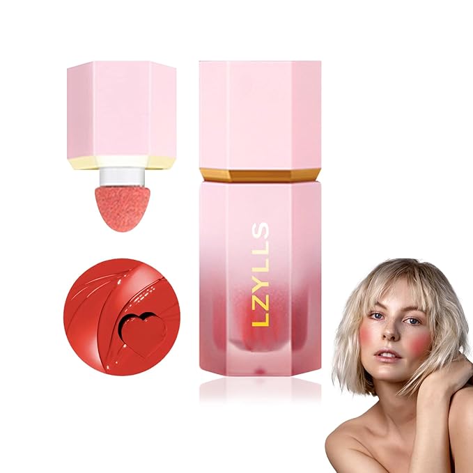 Cream Blush Stick with Brush,Waterproof Multi Cream Blush Skin C6