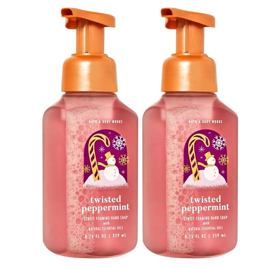 Bath & Body Works, Gentle Foaming Hand Soap, Twisted Peppermint (2-Pack)