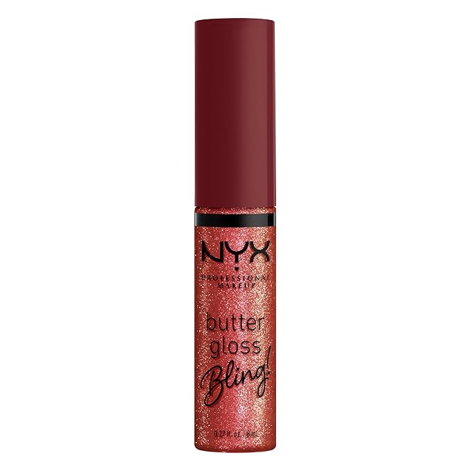 NYX PROFESSIONAL MAKEUP Butter Gloss Bling Lip Gloss, Non Sticky and Shiny Vegan Lip Makeup - Big Spender