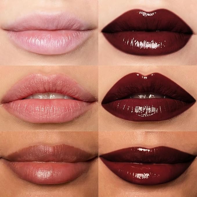 Hydrating Lip Glow Oil, Plumping Lip Oil, Tinted Lip Plumper Gloss,Younger-Looking Lips | Nourishing Long Lasting Non-Sticky Hydrating & Smoothing Lip Treatment Cruelty Free 12#