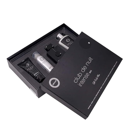 Armaf Club de Nuit Intense for Men 4PC Set (3.6 Ounce Eau de Toilette + 1.7 Ounce Perfume Body Spray + 3.4 Ounce Shower Gel + 8.4 Ounce Shampoo)