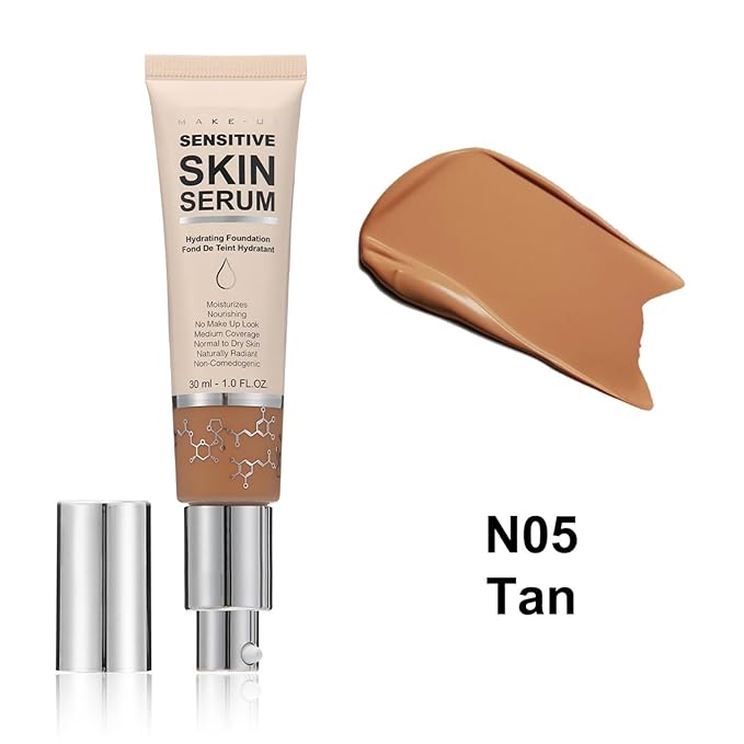 MAEPEOR Hydrating Foundation 6 Colors Full Coverage Liquid