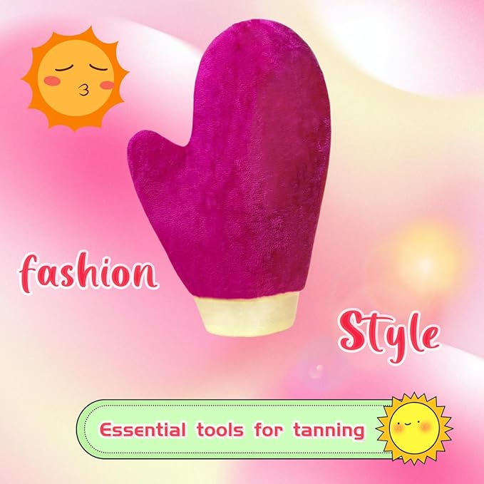 Tanning Mitt, Ultra Soft Tanning Glove for Self Tan with Thumb - Self Tanner Mitt Applicator - Tanning Mitts - The Best Choice for Self Tanner Mitt and Tanning Glove, Ideal for Beach and Poolside